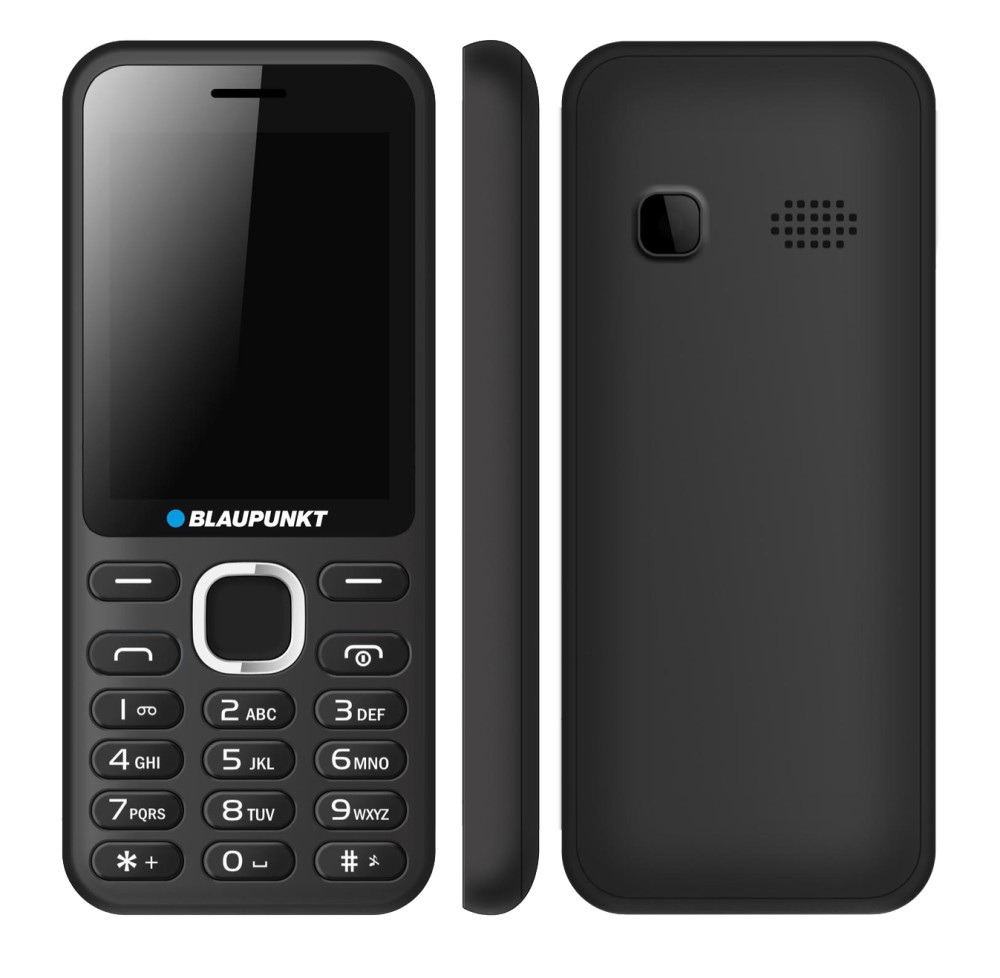 Blaupunkt FM02 mobiltelefon, dual sim, fekete