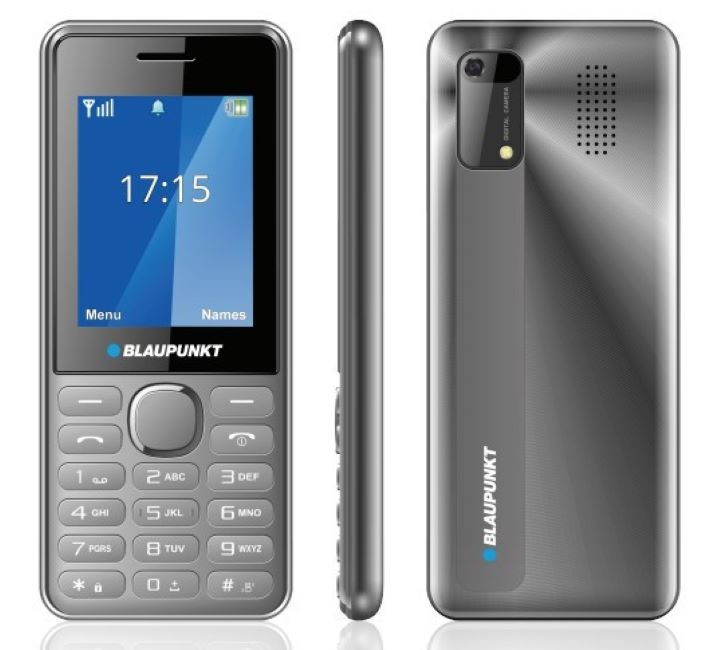 Blaupunkt V24 mobiltelefon, dual sim, kártyafüggetlen, magyar nyelvű, ezüst