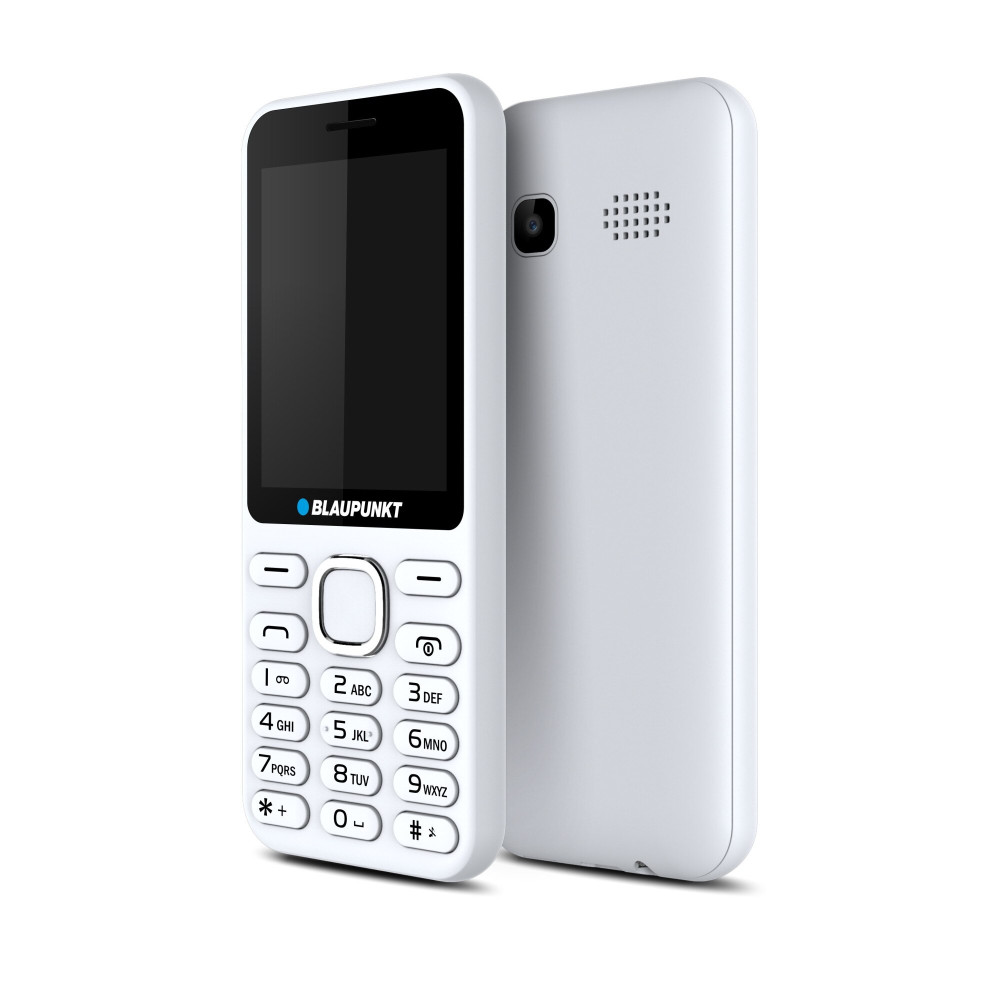 Blaupunkt FM02 mobiltelefon, dual sim, fehér