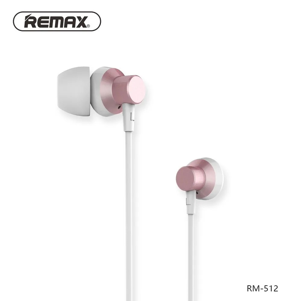 Stereo headset fülhallgató, pink/fehér, Remax RM-512
