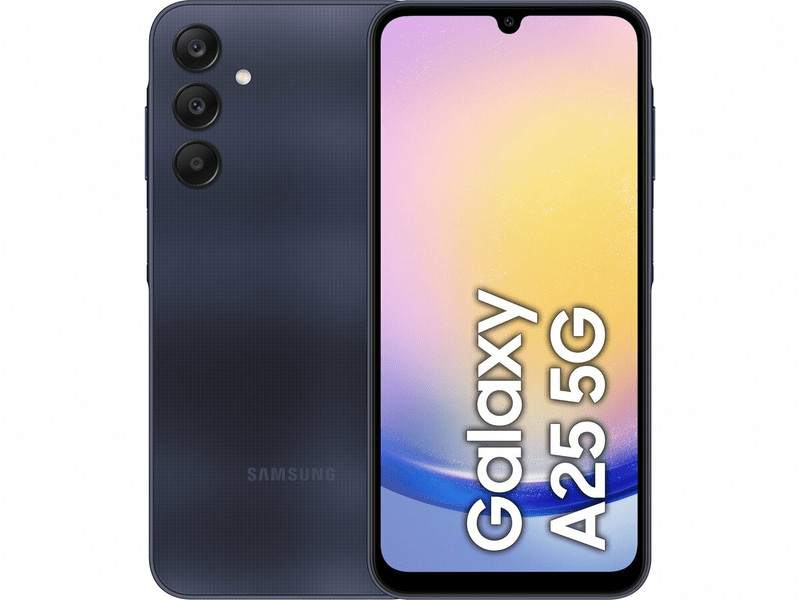 Samsung Galaxy A25 5G mobiltelefon, 6GB/128GB, dual sim, kékes fekete, SM-A256B