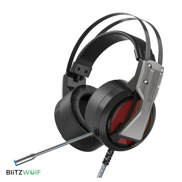 Blitzwolf BW-GH1 fekete gamer fejhallgató